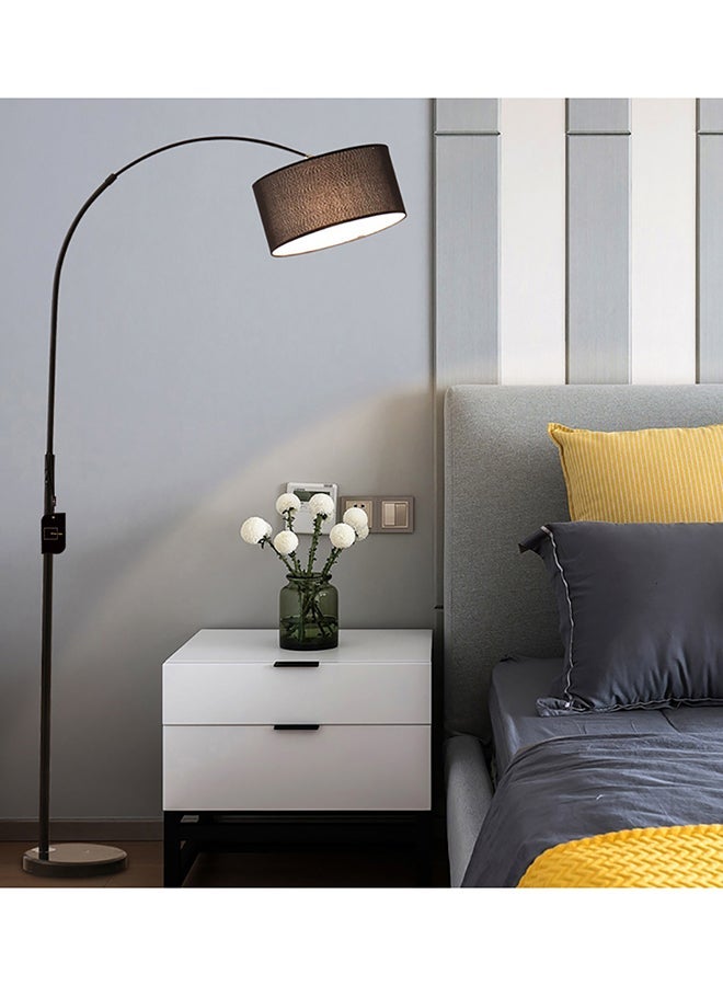 DIDA Floor Lamps for Living Room with Adjustable Hanging Drum Shade for Reading Lamp for Bedroom Office Combination Black 26x70x185cm - Image 4